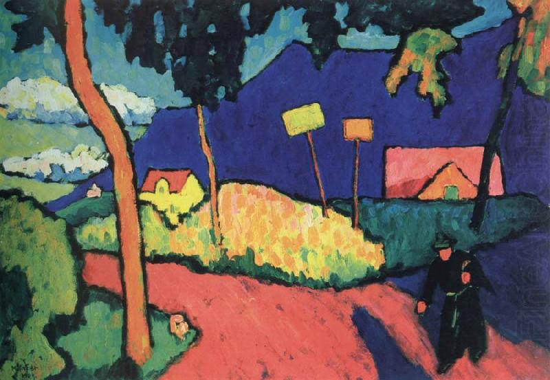 gabriele munter toward evening oil painting picture